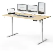 SENSE7 NOJO LIGHT Pracovní stůl bílá-borovice / elektricky nastavitelná výška / 140 x 70cm / nosnost 70kg