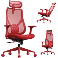 SENSE7 MOYO červená / Kancelářské ergonomické křeslo / nosnost 150 kg