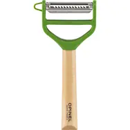 Opinel Škrabka na zeleninu 2 břity zelená / čepel Julianne / dřevěná rukojeť