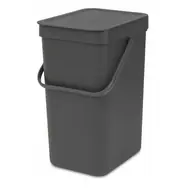 Brabantia Sort & Go Odpadkový koš 12 L tmavě šedá / 20 x 35.1 x 24.9 cm