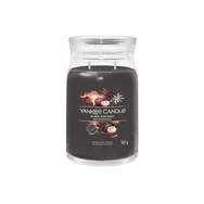 Yankee Candle Signature Black Coconut velká sklenice 567g / doba hoření až: 90h