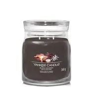 Yankee Candle Signature Black Coconut střední sklenice 368g / doba hoření až: 50 h
