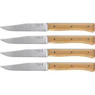 Opinel Facette 11 cm jasan / Sada stolních nožů / 4 ks 