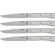Opinel Facette 11 cm bílá / Sada stolních nožů / 4 ks 