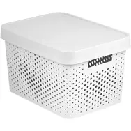 Curver Infinity Úložný box s víkem - Perforovaný 17 l bílá / 36 x 27 x 22 cm