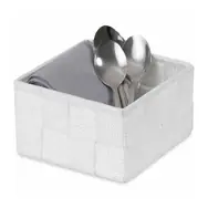 Compactor TEX - košík S bílá / Úložný organizér do zásuvky / 12 x 12 x 7 cm