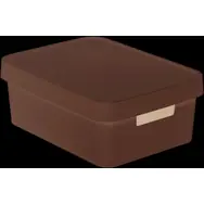 Curver Infinity Úložný box s víkem 11 l světle-šedá / 36 x 14 x 27 cm