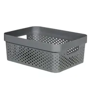 Curver Infinity Dots Úložný box 11 l šedá / 36 x 27 x 14 cm