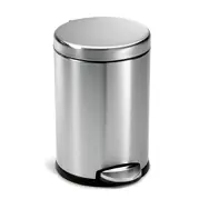 Simplehuman Pedálový odpadkový koš  – 4.5 l / kulatý / matná ocel / FPP