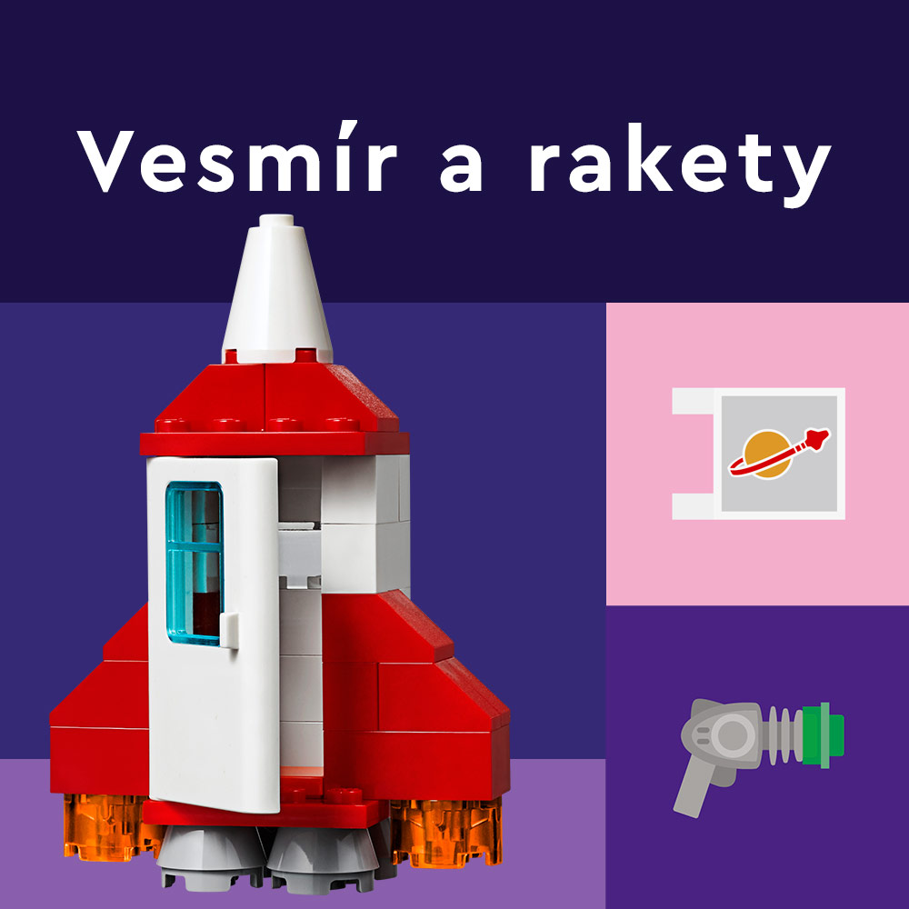 LEGO Vyhledavač dárků podle zájmu Vesmír a rakety