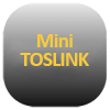 Ikona konektoru Mini TOSLINK – optické audio připojení
