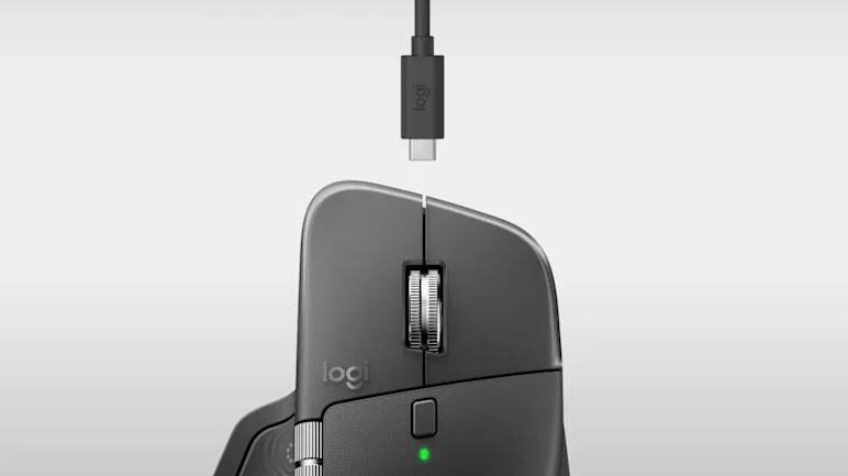Logitech MX Master 4 | Rychlé nabíjení přes USB-C, dlouhá výdrž