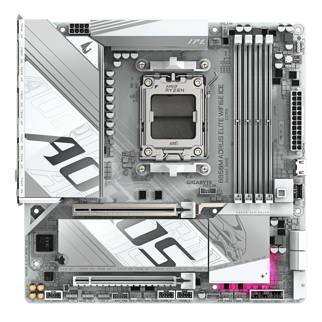 GIGABYTE B850M AORUS ELITE WIFI6E ICE