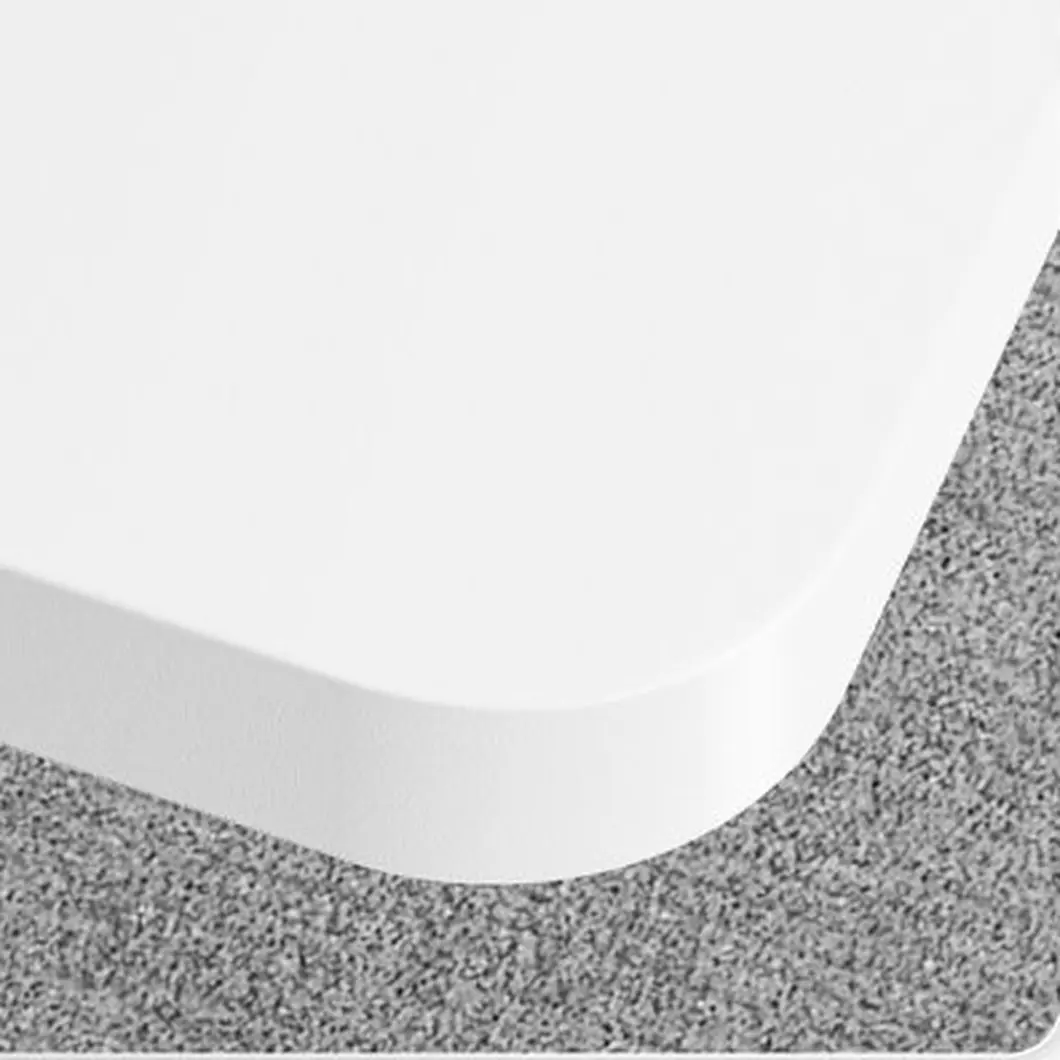 SENSE7 NOJO LIGHT bílá 120 × 60 cm – zaoblené rohy desky