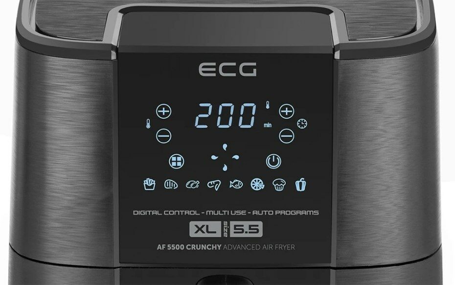 ECG AF 5500 Crunchy dotykové ovládání