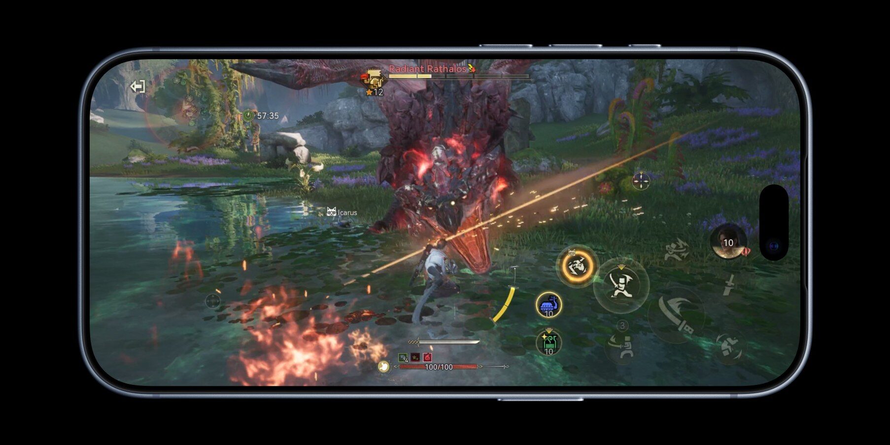 Náročná hra běžící na iPhonu 18 Pro